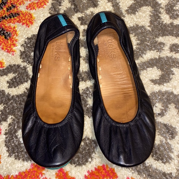 Tieks Shoes - Tieks By Gavrieli Black Leather Flats Women’s 7